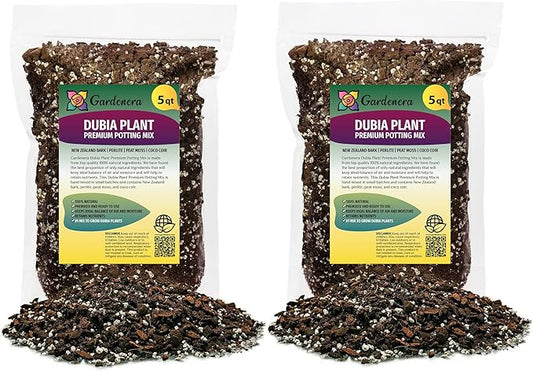 Premium Monstera Dubia Plant Soil Mix - Enriched Blend for Thriving Foliage - 10 Quart (2 Bags of 5 Quart)