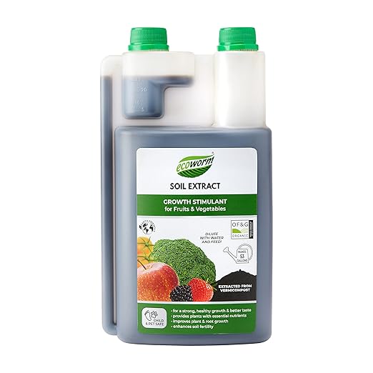 Ecoworm Soil Extract Concentrate - Organic Vermicompost Fertilizer for Fruits & Vegetables - 35 fl oz (Makes 53 gallons)