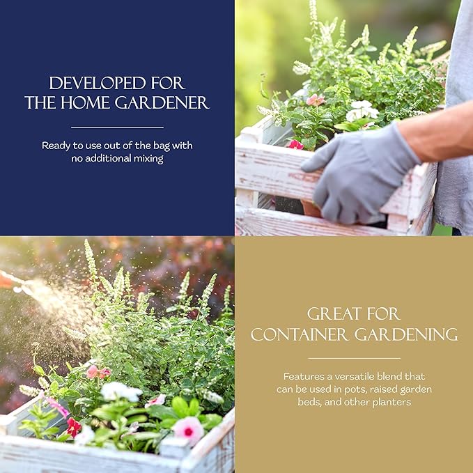 Garden Magic Potting Soil Mix, General-Purpose Potting Soil for Indoor or Outdoor Container Gardening, 20-Pound Bag, 4 Pack