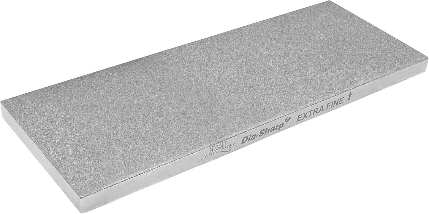 DMT D8E Dia-Sharp Diamond Knife Sharpener, Extra Fine Diamond Sharpening Stone, 8-Inch, White