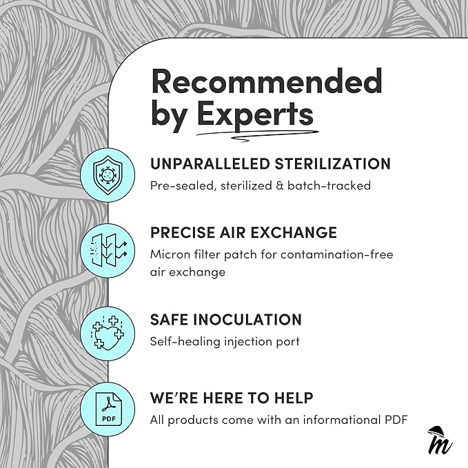 Mycelium Masters Mix Substrate – Oak & Soy Hull 50/50 Blend - Ideal for Gourmet & Functional Wood-Loving Mushrooms - Sterilized 10LB Bag for High Yield Cultivation