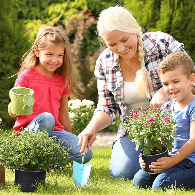 Delxo 20-Pack 1 Gallon Grow Bags,Garden Planting Bag with Handles,300G Thickened Breathable Nonwoven Cloth Fabric Pots for Fruits,Vegetable,Tomato(Black)