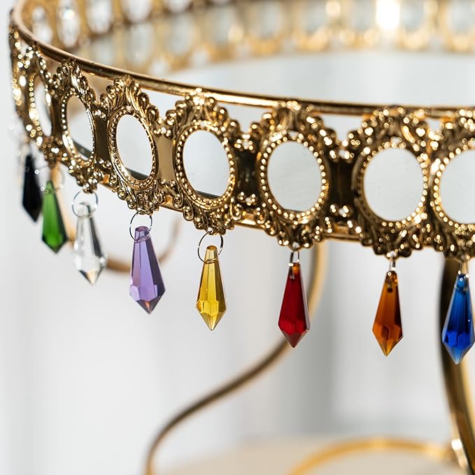 HDCRYSTALGIFTS 50pcs 38mm Crystal Icicle Pendant Chandelier Prisms Drops Lamp Candle Holders Curtain DIY Parts(Multi-Color)