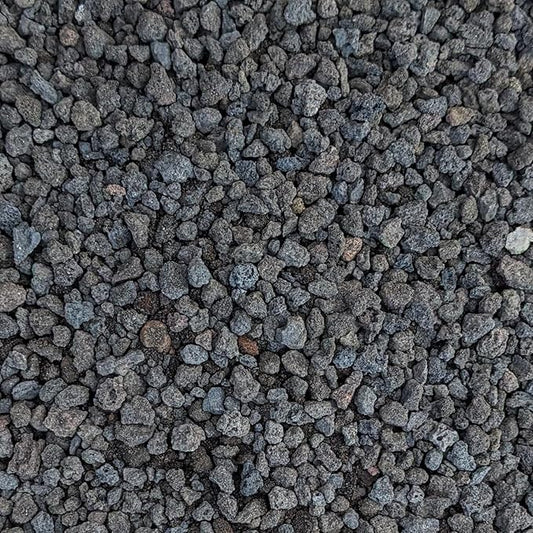 Black Lava Rocks for Plants Natural Horticultural Volcanic Rock (1/4" Size) (Mined in USA) (2-lb Bag)