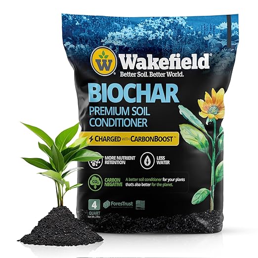 Wakefield Premium Indoor Potting Soil - Professional Biochar & Probiotics with CarbonBoost Technology - Ultimate Organic Potting Mix for Indoor & Outdoor Plants, Succulents & House Plants - 4Quarts