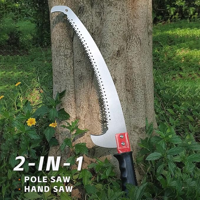 Pole Purning Saw Head,Pole Saw for Tree Trimming Gardening Pole Saw Hand Pole Saw - Precision Pole Handsaw, Landscape Pole Pruning Saws Heavy Duty Pole Saw for Tree Branches Purner Pole Saw