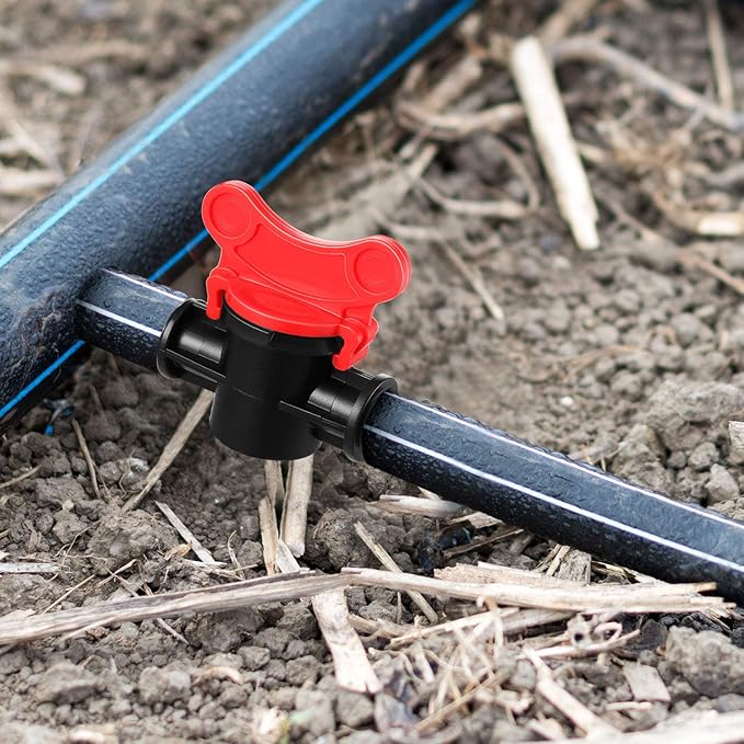 Drip Irrigation Switch Valve Gate Valves for 1/2 Inch Double Male Barbed Valve (8)