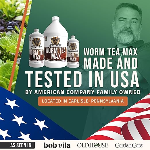 Worm Tea for Gardening Soil, Worm Tea Fertilizer Liquid - Worm Castings, Earthworm Casting Manure Fertilizer - Earthworm Tea Worm Castings - PetraTools Worm Casting Concentrate (1 Gal)
