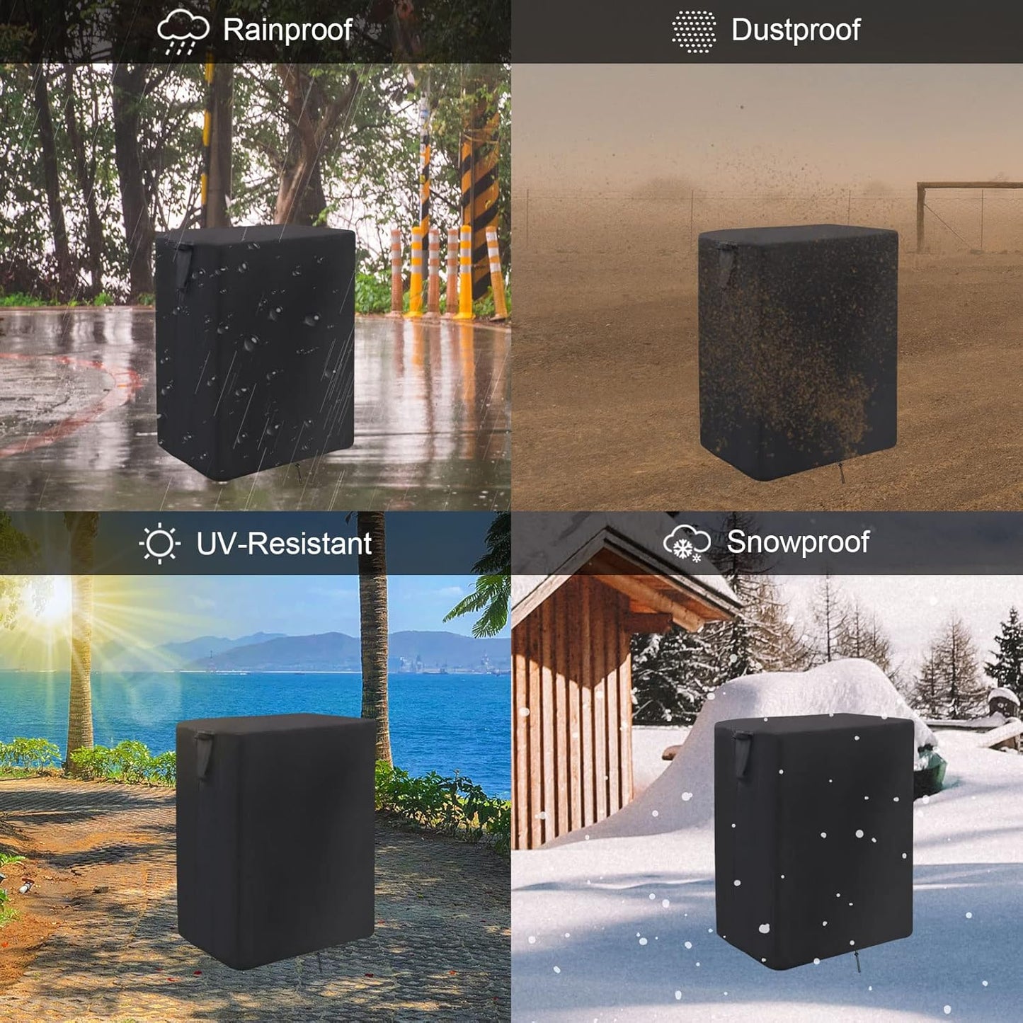 Prep Table Cover for Royal Gourmet Double-Shelf Movable Dining Cart Table, 40inch Outdoor BBQ Cart Cover Buffet Grill Table Cover Bar Tool Cart Covers Cooler Covers Waterproof