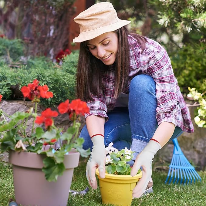 Gardening Gloves for Women,6 Pairs Garden Gloves for Women,Bulk Pack Work Gloves Women Rose Pink Green Aqua Medium