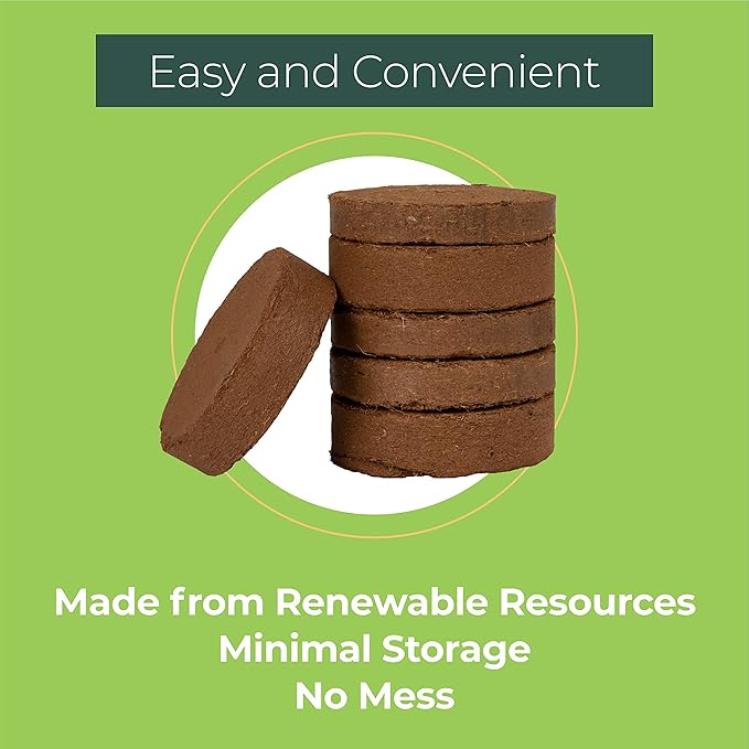 Window Garden Expanding Organic Fiber Soil 12qt and Hydrating Bag, Potting Soil for Planting Indoors or Outdoors, Plant Soil for Any Seed Starting Kit, Microgreens or Succulent, Easy-to-Store Soil