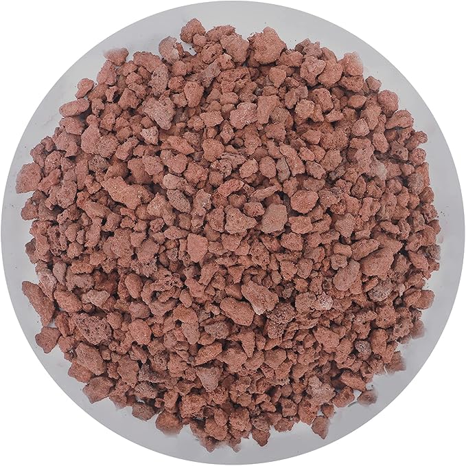 2.4lb Red Horticultural Lava Rock Soil Additive for Cacti, Vase Fillers, Succulents and Terrarium Plants - No Dyes or Chemicals - 100% Pure Volcanic Rock