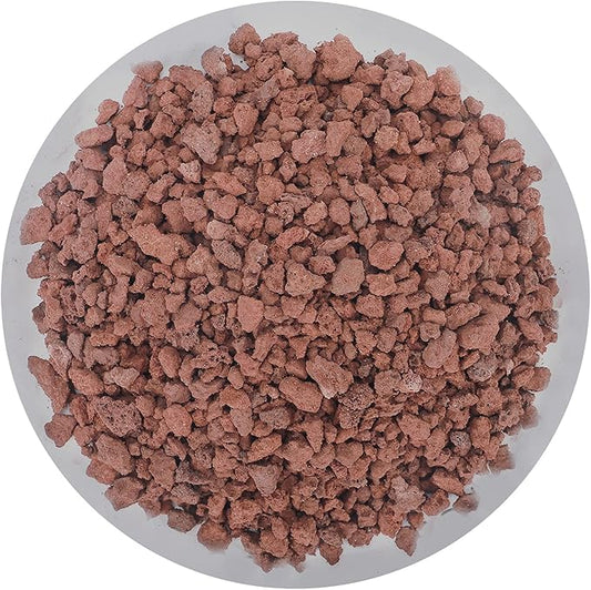2.4lb Red Horticultural Lava Rock Soil Additive for Cacti, Vase Fillers, Succulents and Terrarium Plants - No Dyes or Chemicals - 100% Pure Volcanic Rock