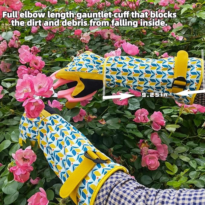 Gardening Gloves for Women and Men, Thorn Proof&Puncture Resistance Garden Gloves,Gauntlet Gloves,Gifts