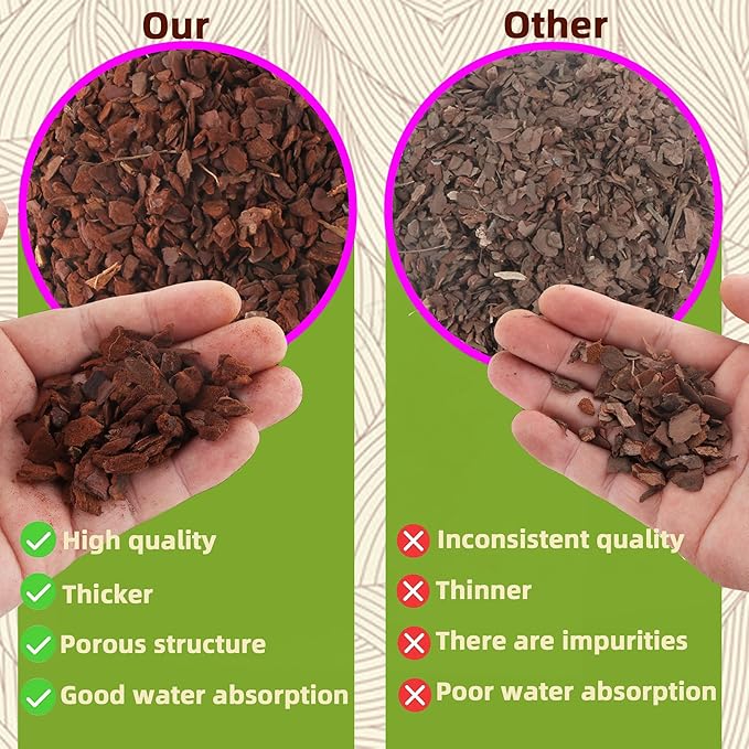 18qt Orchid Bark Horticultural Grade- Ideal for Phalaenopsis, Epiphytic Orchids, and Other Plants Potting, Repotting, Root Development, and Water Retention