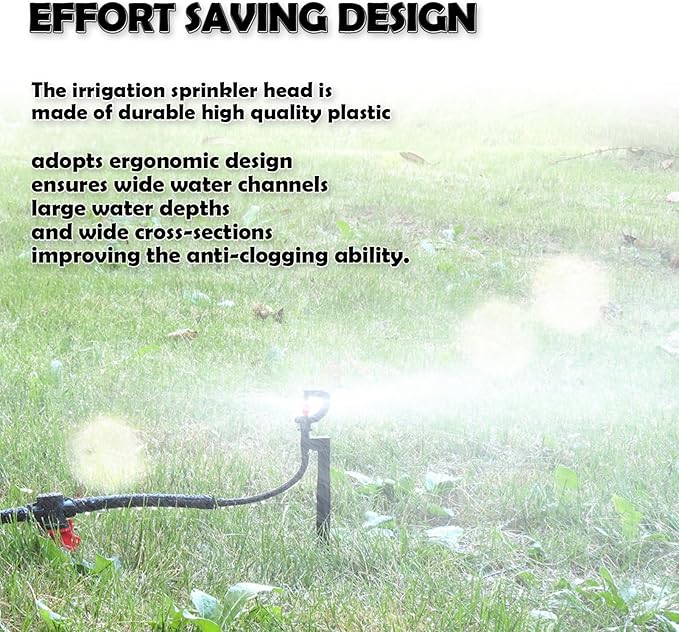 20pcs G Type 360 Degree Drip Irrigation Sprinkler Heads Adjustable Irrigation Drippers Sprinklers Garden Irrigation System Accessory for Garden Lawn