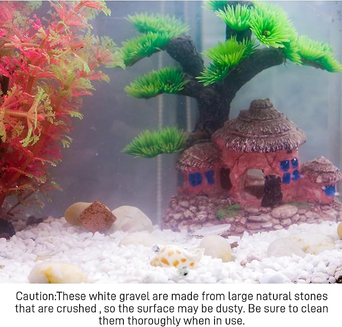 45LB 1/4in White Gravel for Succulent,Cactus Bonsai,DIY Terrarium, Fairy Gardening, Top Dressing,Aquarium