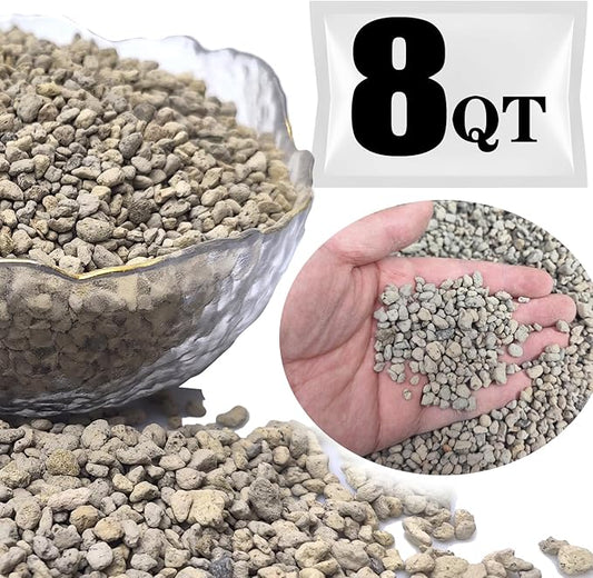 Horticultural Pumice for Plants Professional Sifted (8QT, 1/4 inch)