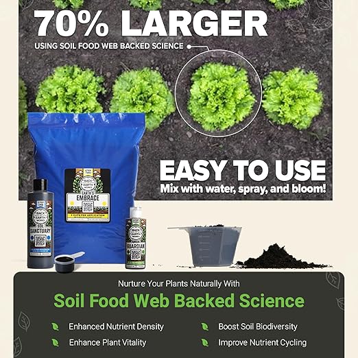 Back to Earth Works Regenerative Gardening Kit - Natural and Organic Fertilizer Replacement, Enrich Soil, Promote Plant Health & Sustainability