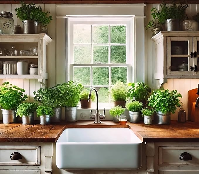 Organic 5 Herb Variety Pack: Basil, Mint, Rosemary, Parsley, Cilantro Seeds for Indoor Gardening or Planting Outdoors, Non-GMO and USDA Certified Herb Seed Packets (5 Herb Variety Pack)