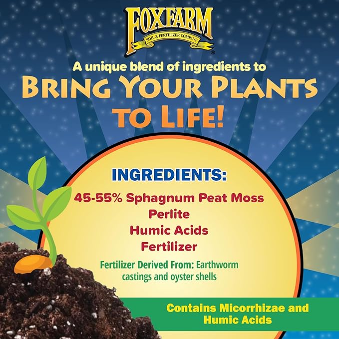 FoxFarm Light Warrior Seed Starter Growing Medium, 1cu ft (Pack of 3) - Beneficial for Seed Germination and Root Development, Indoor/Outdoor Cultivation - Ideal Nutrition for Plant Seedlings