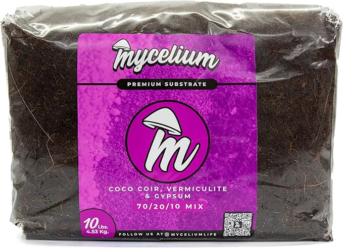 Mycelium's Dung-Loving Mushroom Monotub Bundle – 10LB Substrate & 5LB Milo Grain | Expertly Prepared for Peak Mycelium Growth | Nutrient-Dense for Home Growers | Sterile Bags for Beginners & Pros