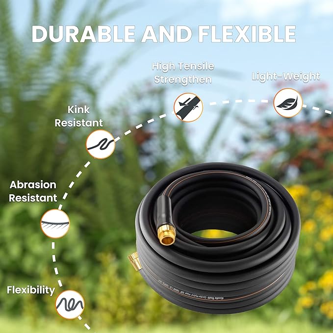 Giraffe Tools Leader Hose 10ft x 5/8", Short Water Hose Heavy Duty for Hose Reel, Lightweight, Flexible with Double Female Fittings