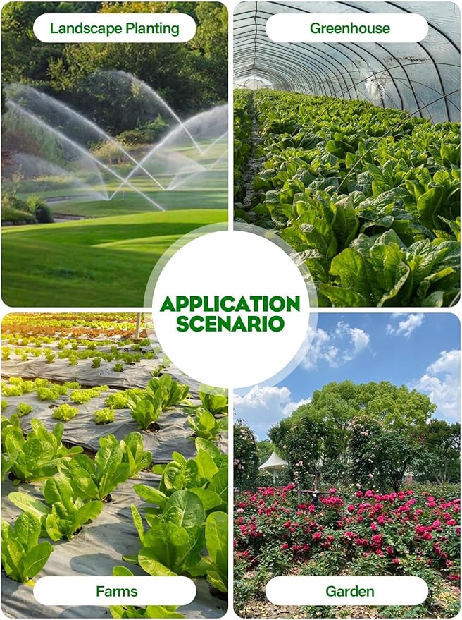 Kalolary 100PCS 1/4" Universal Barbed Tee Fittings, 1/4 Inch Barbed Tee Connectors Drip Irrigation Fittings for 4mm/7mm Water Tube Parts Drip Irrigation Hose Connector Watering System