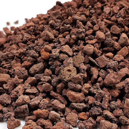 2 lbs Red Lava Rocks for Plants,1/4 Inch Crush Volcanic Rock Gravel Potting Mix for Succulent Cactus Bonsai Aquarium Fire Pits and Garden Landscaping