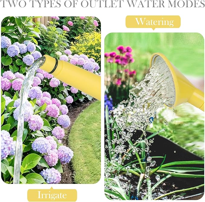 2 Gallon Watering Can for Indoor Plants, Garden Watering Cans for Outdoor Plant House Flower, Modern Plant Watering Can Large Long Spout with Sprinkler Head