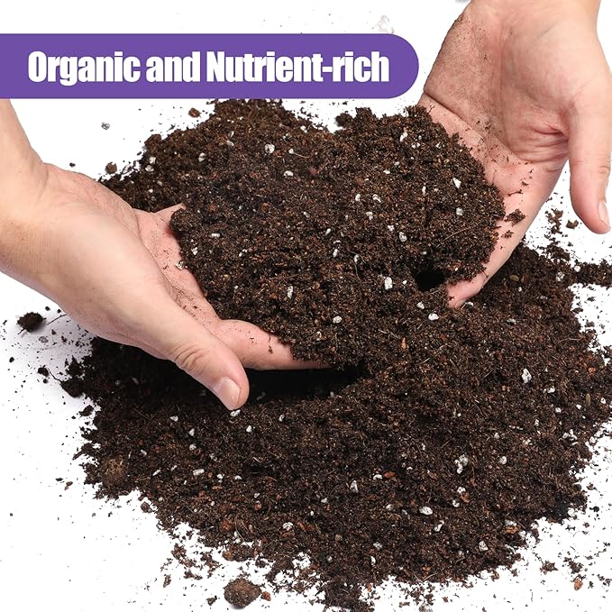 Premium Lavender Potting Mix 10qt, Promotes Lavender Blossoming, Perfect for Indoor and Outdoor Gardening