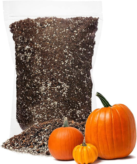 Premium Organic Potting Soil for Pumpkin - (2 Quart Bag)