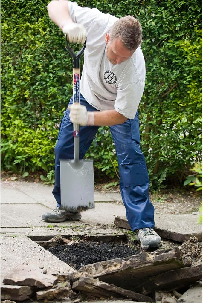 Spear & Jackson 1071AL Neverbend Professional Treaded Digging Spade, Gray