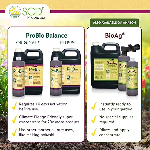 ProBio Balance Plus - Make 20X More Soil Conditioner - Super Concentrate Of Effective Beneficial Microorganisms + PNSB Phototrophs - OMRI Listed for Organic Farm Lawn & Garden (1 Liter)
