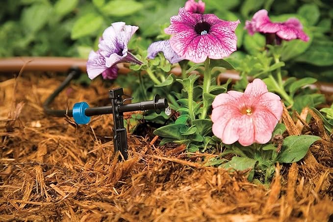 Rain Bird SW05-10PS Drip Irrigation Spot Watering Dripper/Emitter, 0.5 (1/2) Gallon Per Hour, 10-Pack & SW10-30PS Drip Irrigation Spot Watering Dripper/Emitter, 1 Gallon Per Hour, 30-Pack