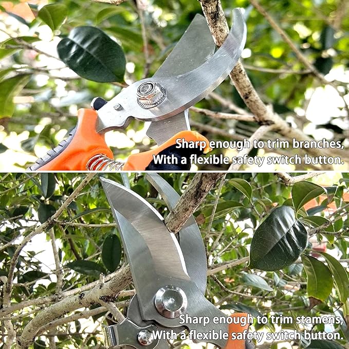 8 PCS Garden Tool Set, Stainless Steel Heavy Duty Gardening Tool Set, Outdoor Hand Tools, Storage Tote Bag, Ideal Garden Tool Kit Gifts for Women and Men