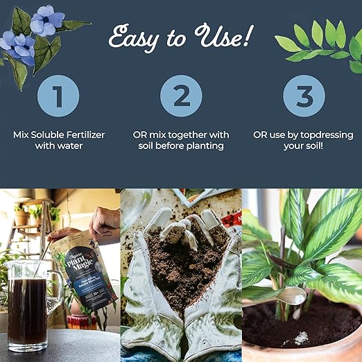 Organic Plant Magic - Truly Organic™ Fast-Acting Soluble Plant Food: All-Purpose Fertilizer Concentrate for All Flower Vegetable Herb Fruit Tree Shrub Container Garden & House Plants [5 lb Bucket]