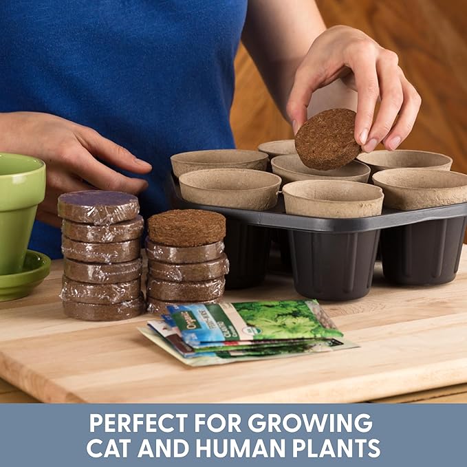 Potting Soil for Indoor/Outdoor Plants, Expands to Fit 3 Inch and 4 Inch Pots - 24 Pack