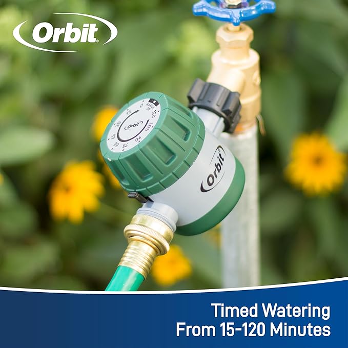 Orbit 62034 Mechanical Watering Hose Timer, Colors May Vary