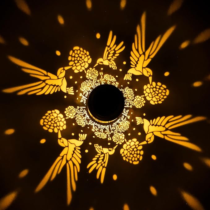 ODEETRONIC Hummingbird Solar Lantern Lights - Outdoor Waterproof Hanging Lanterns, Solar Garden Lights Birthday Gifts for Women Mom Grandma, Metal Hummingbird LED Lanterns for Garden Yard Patio Decor