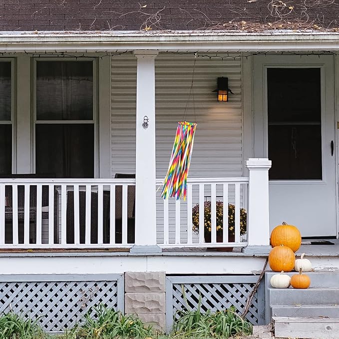 Ribbon Windsock Streamer, Outdoor Decorations for Your Patio, Garden, Yard, Dock and Camper, 49-Inch, WS49-YH