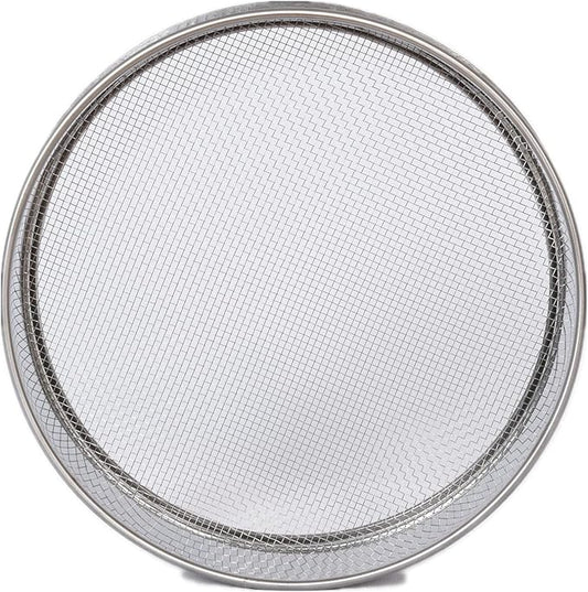 Garden Soil Sifter -10" Sifting Pan-Sieve for Sand Rocks Dirt Compost (1/12”Mesh Screen)