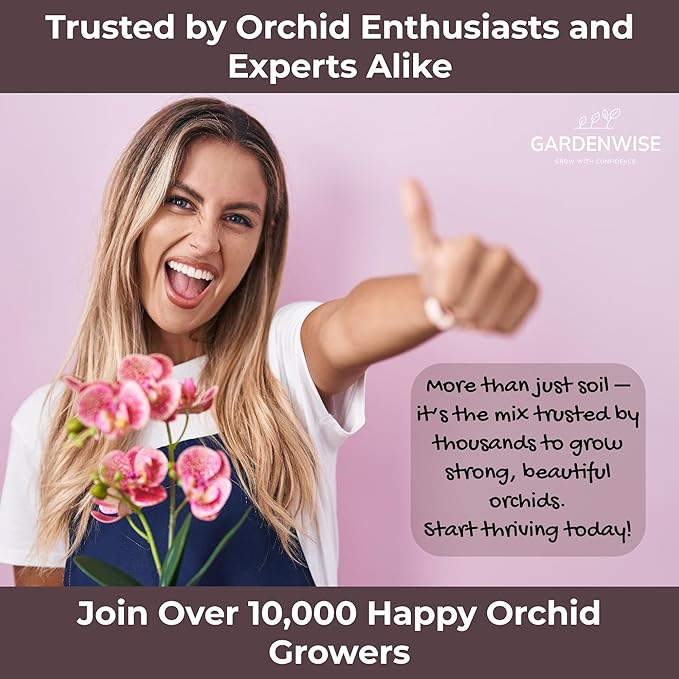 Orchid Potting Mix – Orchid Bark, Sphagnum Moss, Tree Fern & Perlite for Repotting Phalaenopsis Orchids, Indoor Plants, Orchid Soil Medium – Sustrato para Orquídeas (4 Quart)