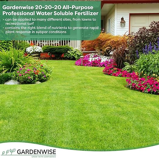 20-20-20 Water-Soluble Fertilizer – Powder for Liquid Plant Food for Indoor & Outdoor Plants, Orchids, Vegetables, Lawns, Flowers – 20 20 20 Fertilizer (3 QUARTS)