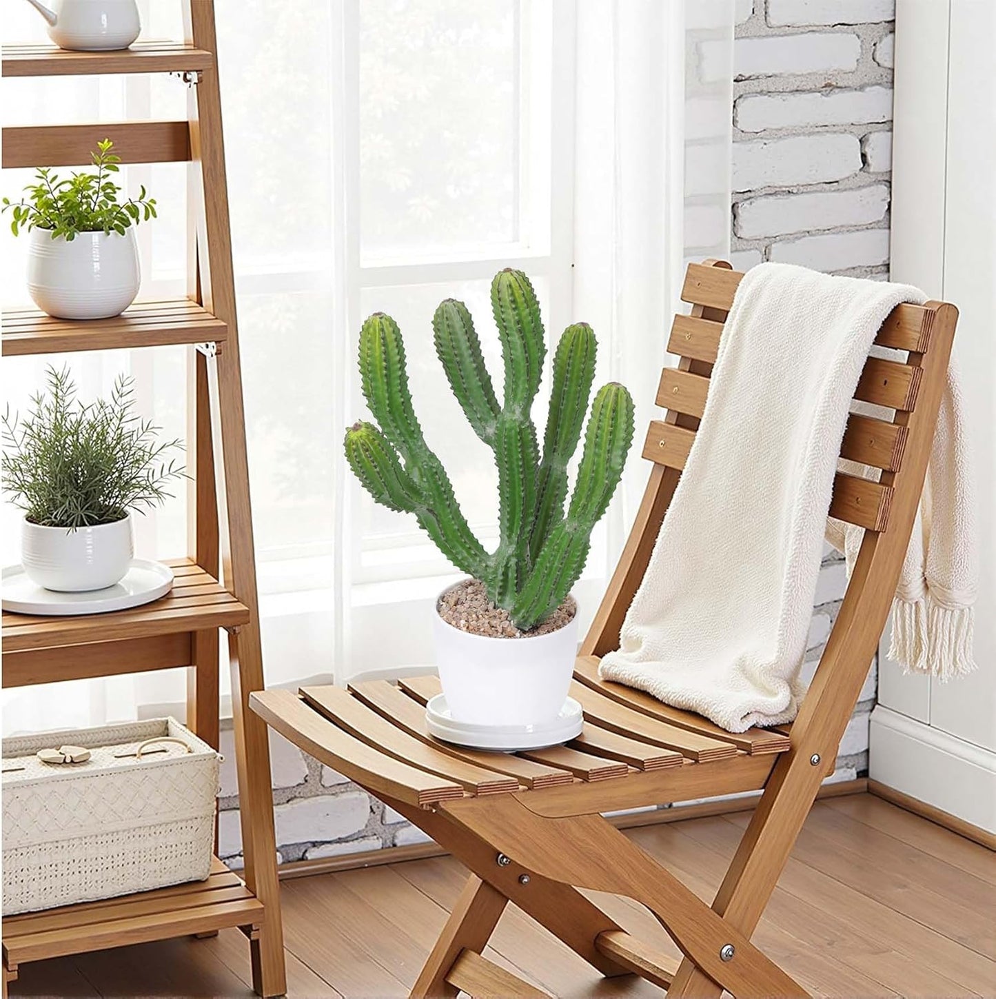 Artificial Cactus 16inch Faux Cacti Fake Succulent Plants for Indoor Outdoor Home Office Garden Decor