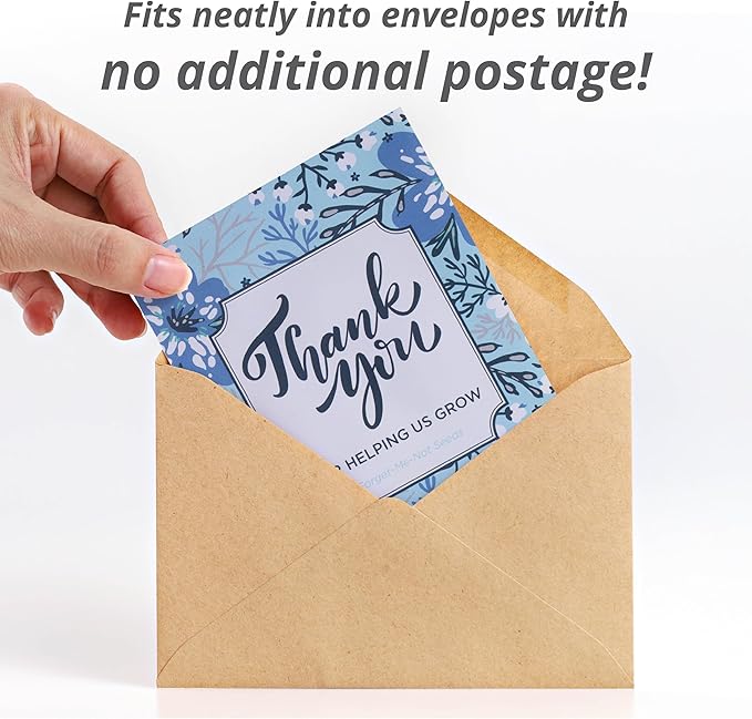 Bentley Seed Co. Thank You Packet - Help Us Grow Forget Me Not - 25 Seed Packets - Perfect Eco-Friendly Thank You Gift - Non GMO Seeds, Blue