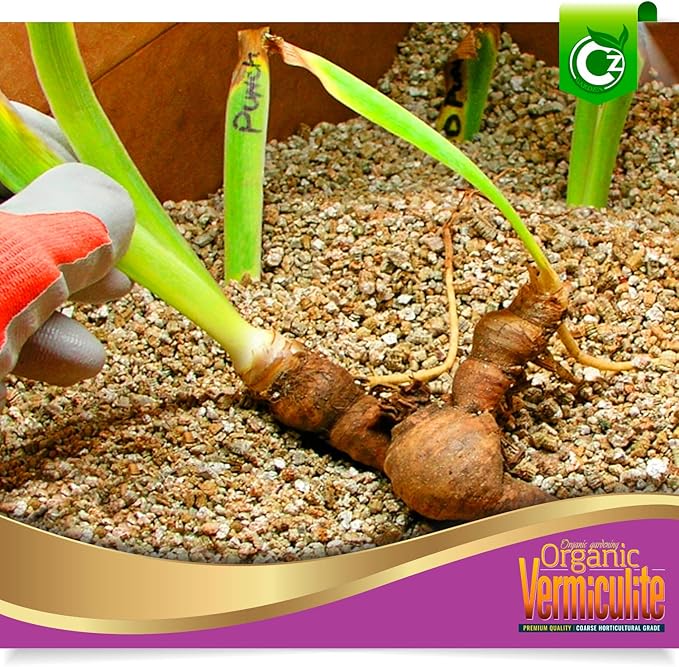 Coarse Vermiculite - Made in USA for All Indoor/Outdoor Plants & Flower Gardens - Horticultural Soil Amendment Additive Conditioner Grow Media for Hydroponics, Mushroom Cultivation and more!