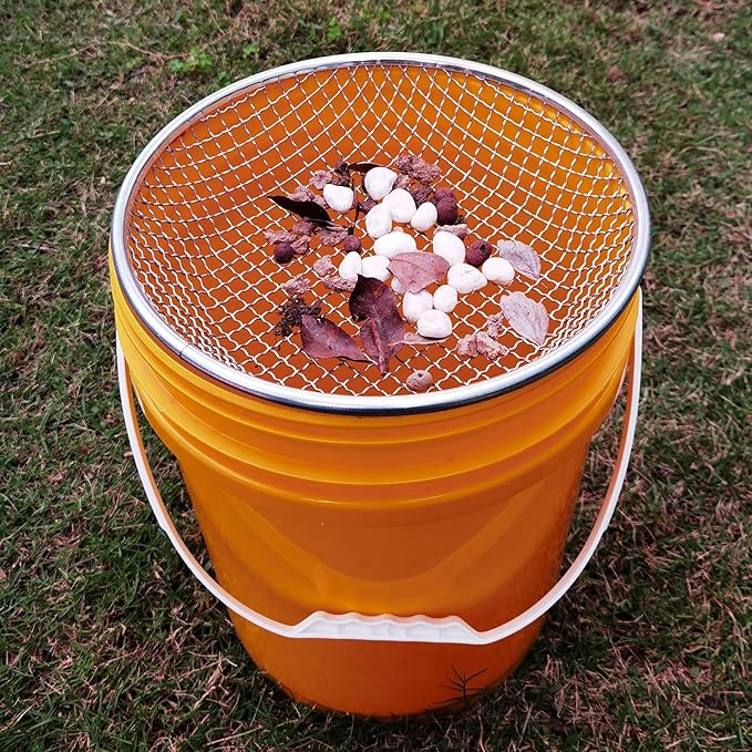 3/8 Inch Mesh Gardening Sand Soil Compost Sifter Perfect for 5 Gallon Bucket