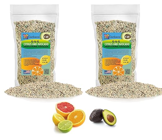 6-4-6 Citrus and Avocado Professional Fertilizer - Cultivate Vibrant Citrus and Avocado Trees with Expert Nutrition - 10 QUARTS
