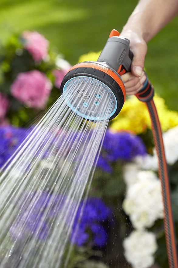 GARDENA 3715C-FP Frost Proof - Comfort Multi Sprayer (Five Spray Patterns) + Water Stop